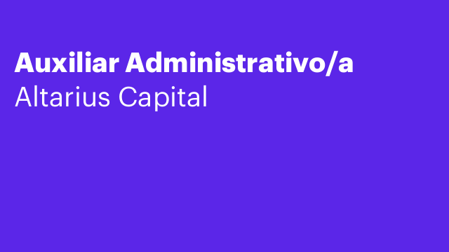 Auxiliar Administrativo/a