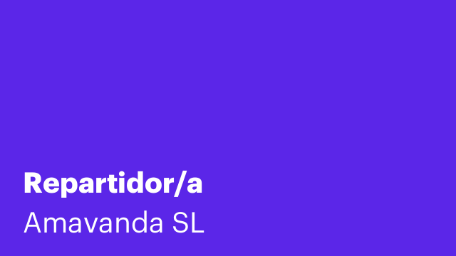 Repartidor/a