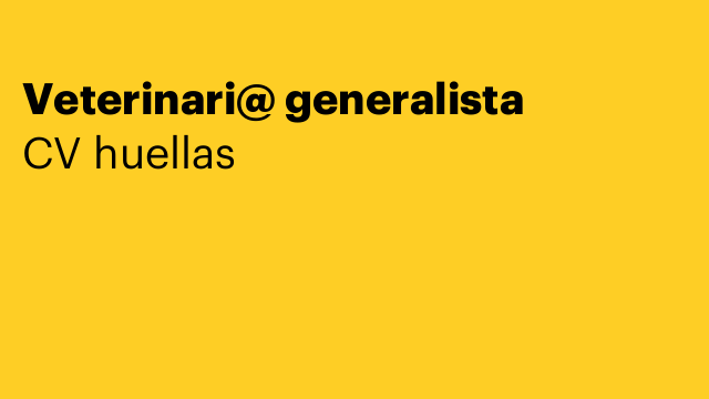 Veterinari@ generalista