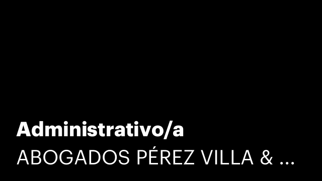 Administrativo/a