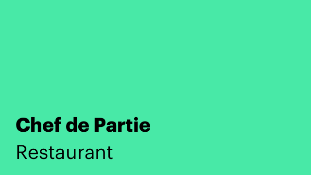 Chef de Partie