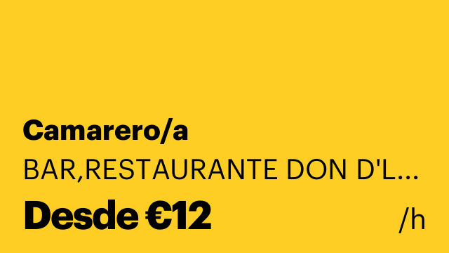 Camarero/a