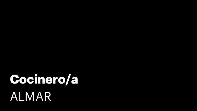Cocinero/a