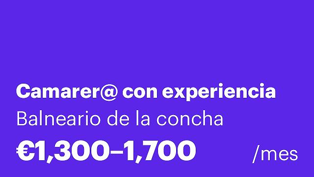 Camarer@ con experiencia