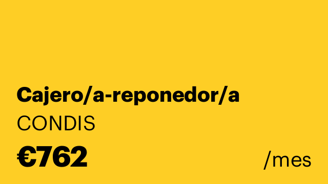 Cajero/a-reponedor/a