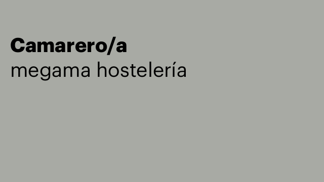 Camarero/a