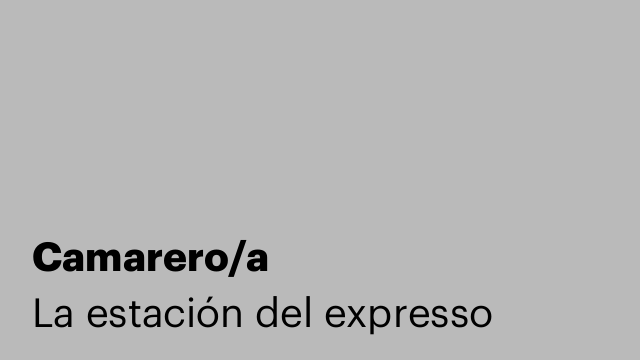 Camarero/a