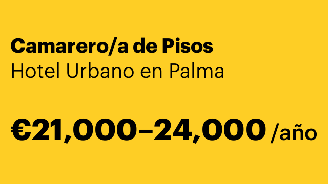 Camarero/a de Pisos