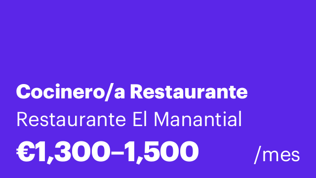 Cocinero/a Restaurante