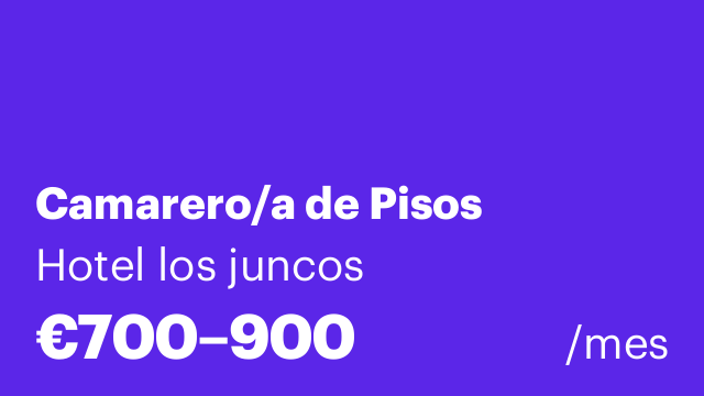 Camarero/a de Pisos