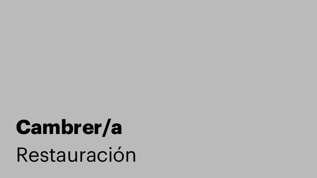 Cambrer/a