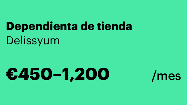 Dependienta de tienda