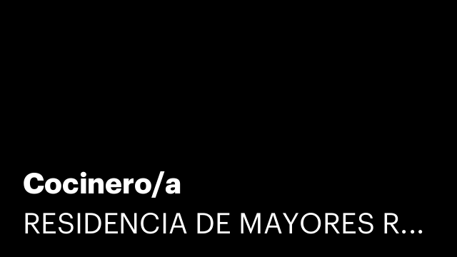 Cocinero/a