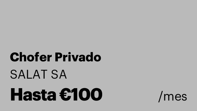 Chofer Privado