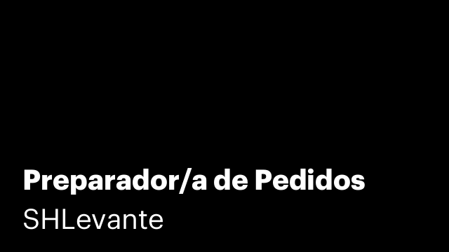 Preparador/a de Pedidos