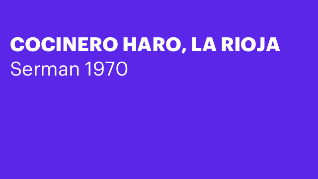 COCINERO HARO, LA RIOJA
