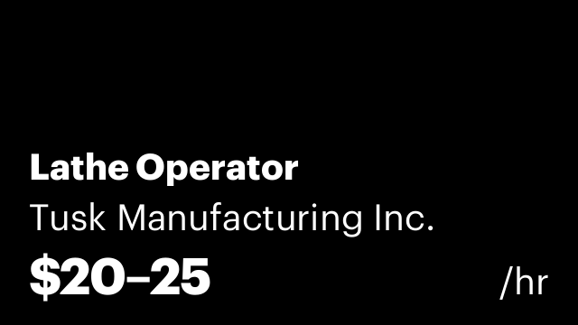 Lathe Operator