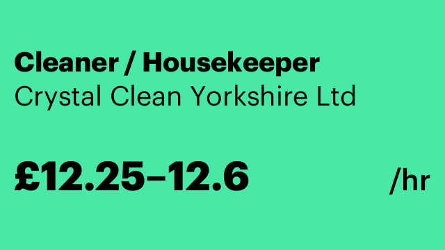 Cleaner / Housekeeper