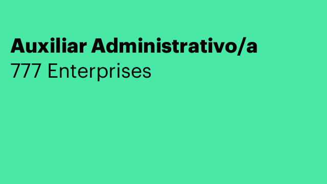 Auxiliar Administrativo/a