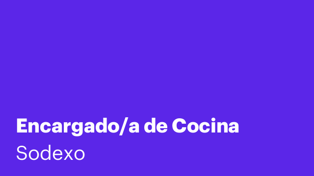 Encargado/a de Cocina