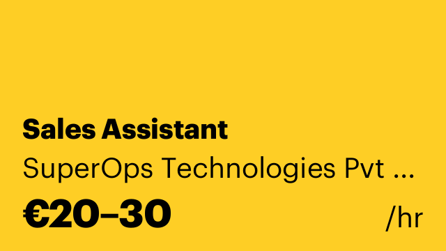 Sales Assistant