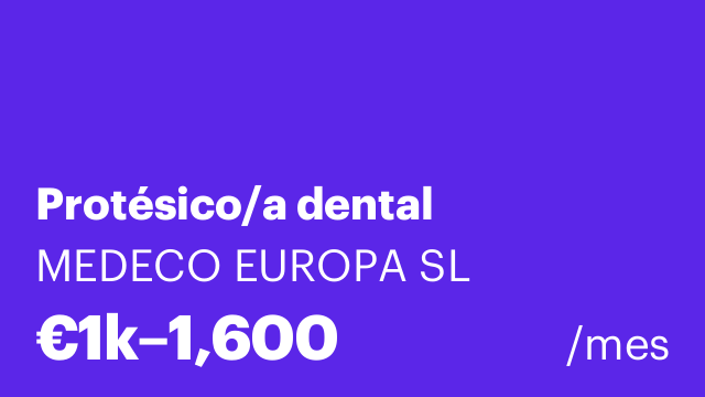 Protésico/a dental