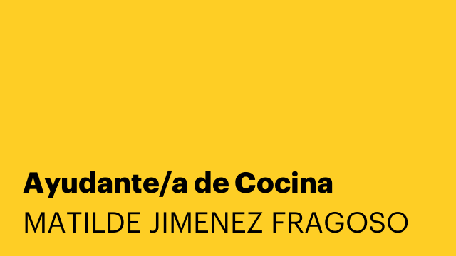 Ayudante/a de Cocina