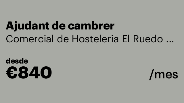 Ajudant de cambrer