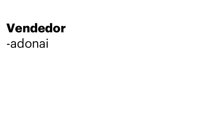 Vendedor
