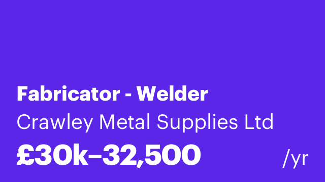 Fabricator - Welder