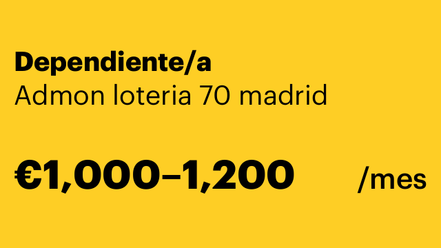 Dependiente/a