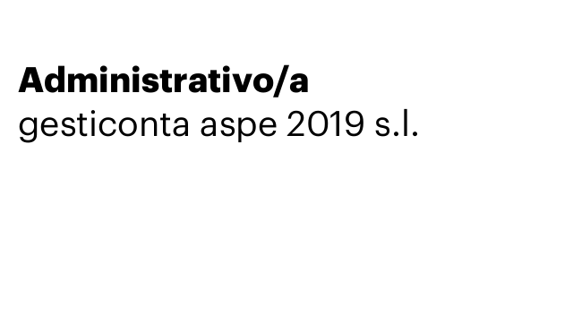 Administrativo/a