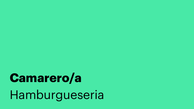 Camarero/a
