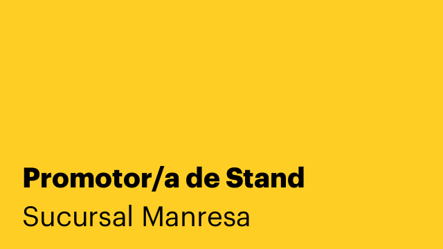 Promotor/a de Stand