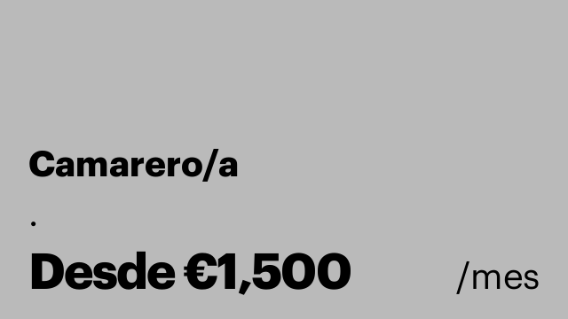 Camarero/a