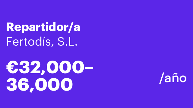 Repartidor/a