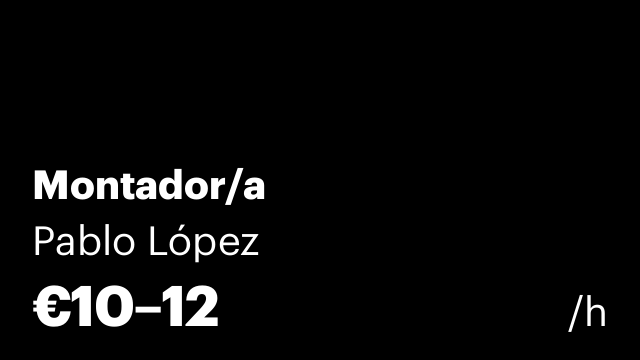 Montador/a