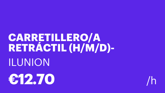 CARRETILLERO/A RETRÁCTIL (H/M/D)- FUENLABRADA