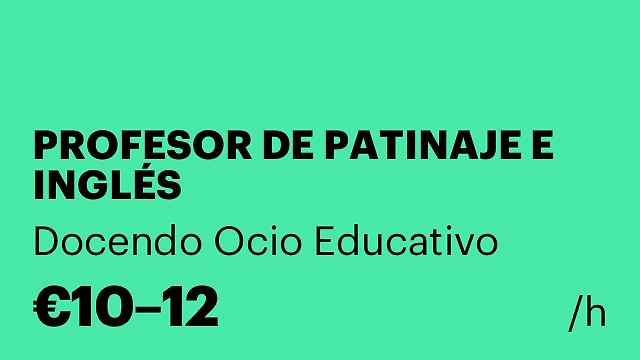PROFESOR DE PATINAJE E INGLÉS