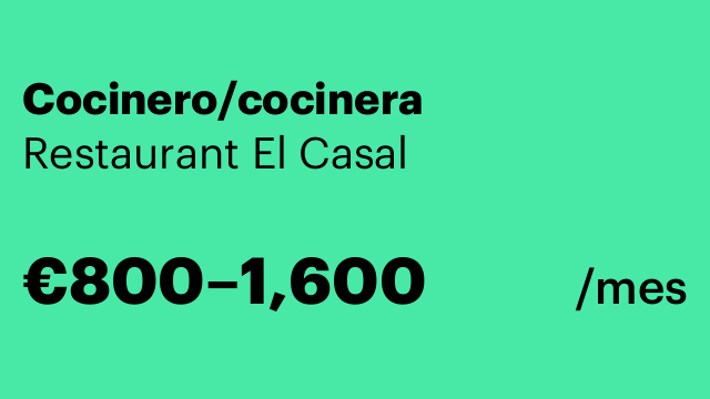 Cocinero/cocinera