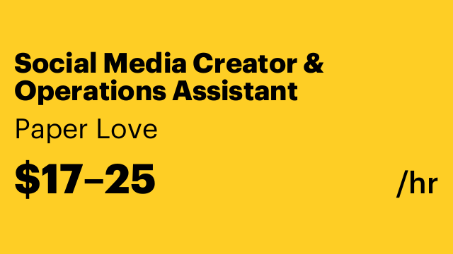 Social Media Creator & Operations Assistant