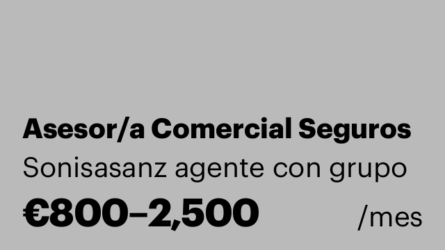 Asesor/a Comercial Seguros