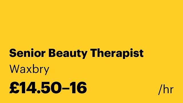 Senior Beauty Therapist