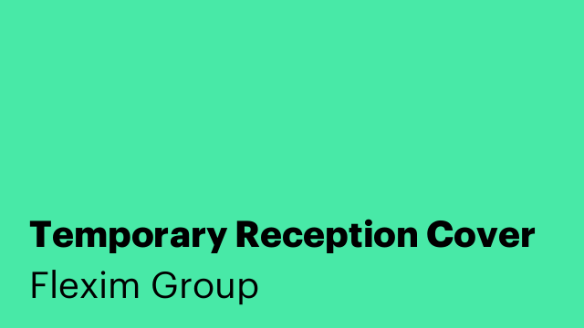 Temporary Reception Cover