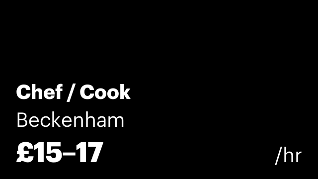 Chef / Cook