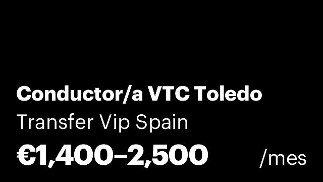Conductor/a VTC Toledo