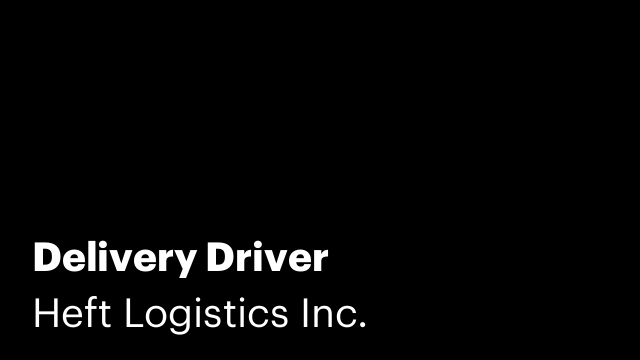 Delivery Driver
