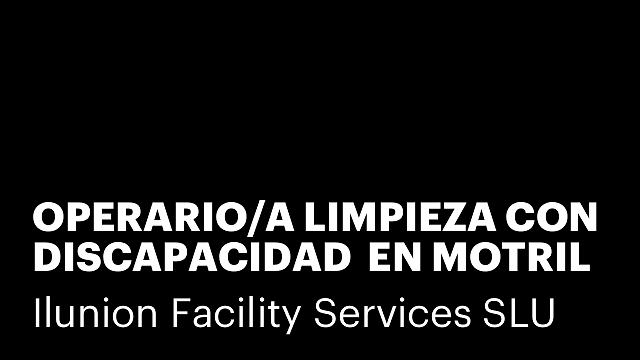 OPERARIO/A LIMPIEZA CON DISCAPACIDAD EN MOTRIL