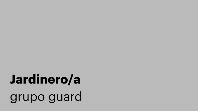 Jardinero/a