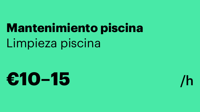 Mantenimiento piscina